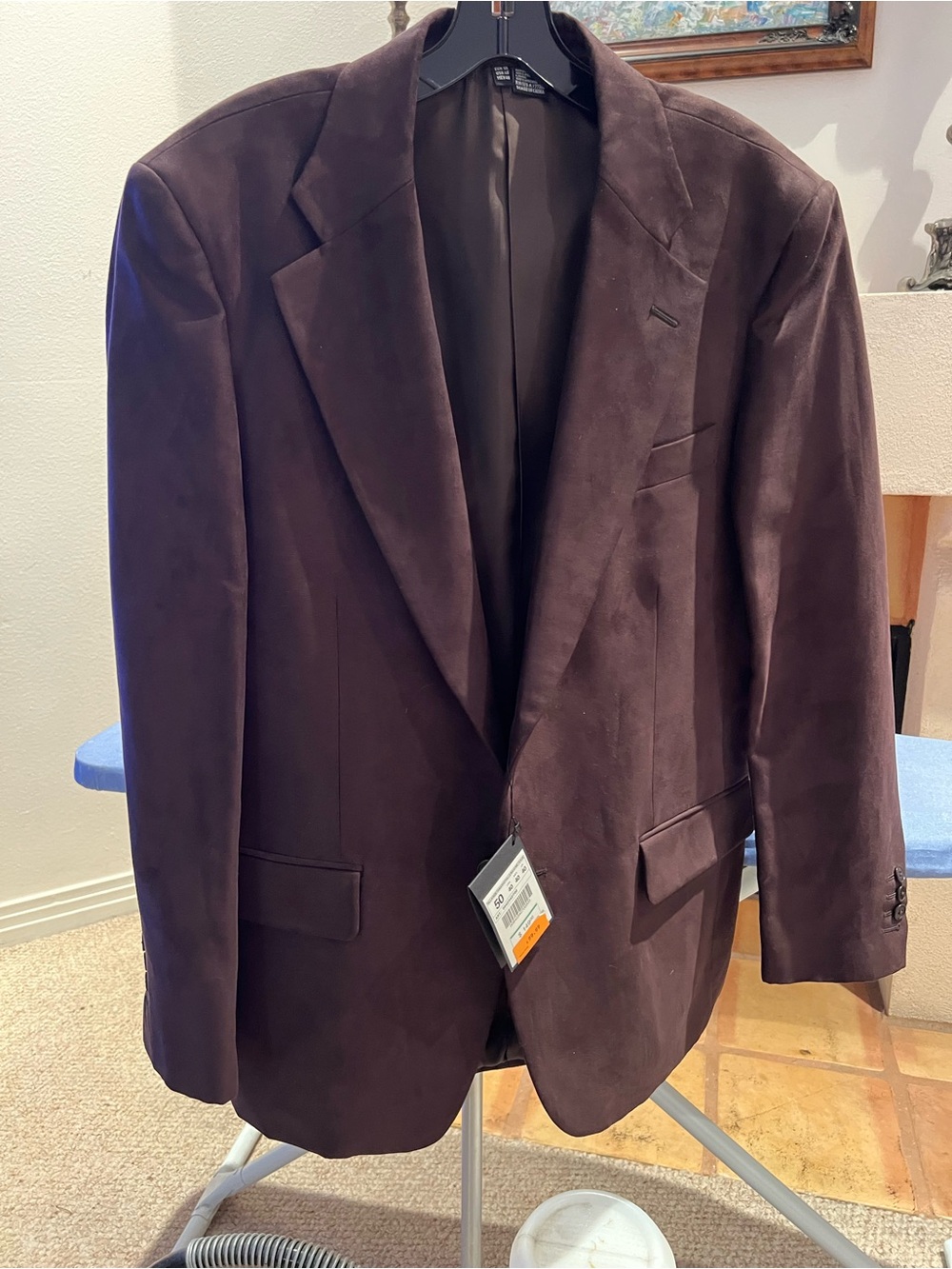 Zara Men's Dark Brown Suede Sport Coat